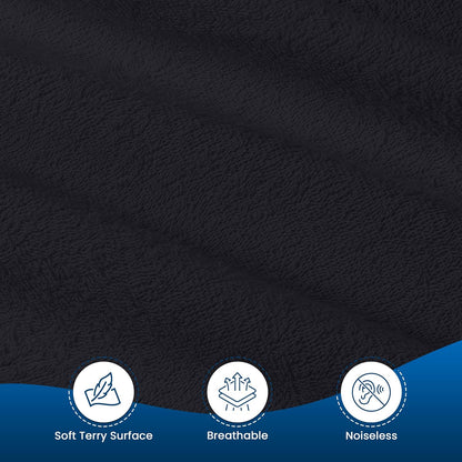 Utopia Bedding Wasserdichter Matratzenschoner für Doppelbetten/Full Size, Premium Frottee Matratzenbezug 200 g/m², Atmungsaktiv, Spannbetttuch-Stil mit dehnbaren Taschen (Weiß)
