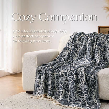 DOWN HOME Chenille Cotton Throw Blanket Review: A Cozy Boho Addition to Your Home