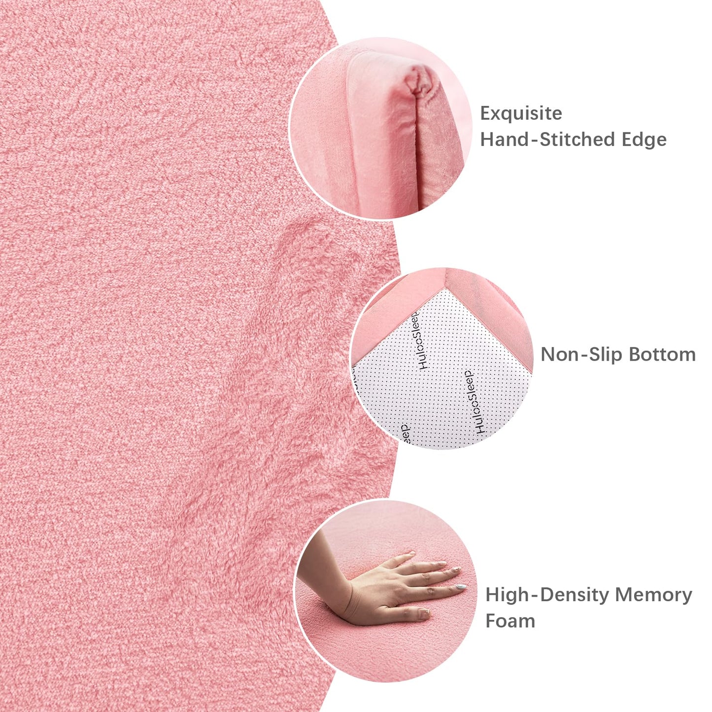 Huloo Sleep Ultra Soft Baby Spielmatte für den Boden, 3,3 cm dicke Elasti-Foam 127x127 cm Laufgittermatte für Kleinkinder, rutschfeste Rückseite, sicher zum Krabbeln und für die Bauchlage, Tatami-Stil (Dunkelgrau)
