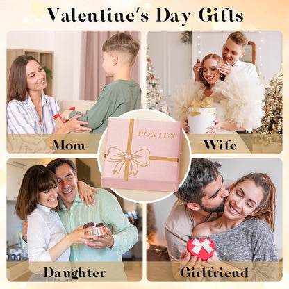 Goldarmbänder für Frauen Stapel Nicht Anlaufen, 14K Vergoldete Stapelbare Armbänder Set für Frauen Trendy, Wasserdicht Einfacher Schmuck Sets Geschenke Inklusive Perlen-/Kuban-/Büroklammer-/Fischgräten-/Seilglieder-Kette, Modeaccessoires