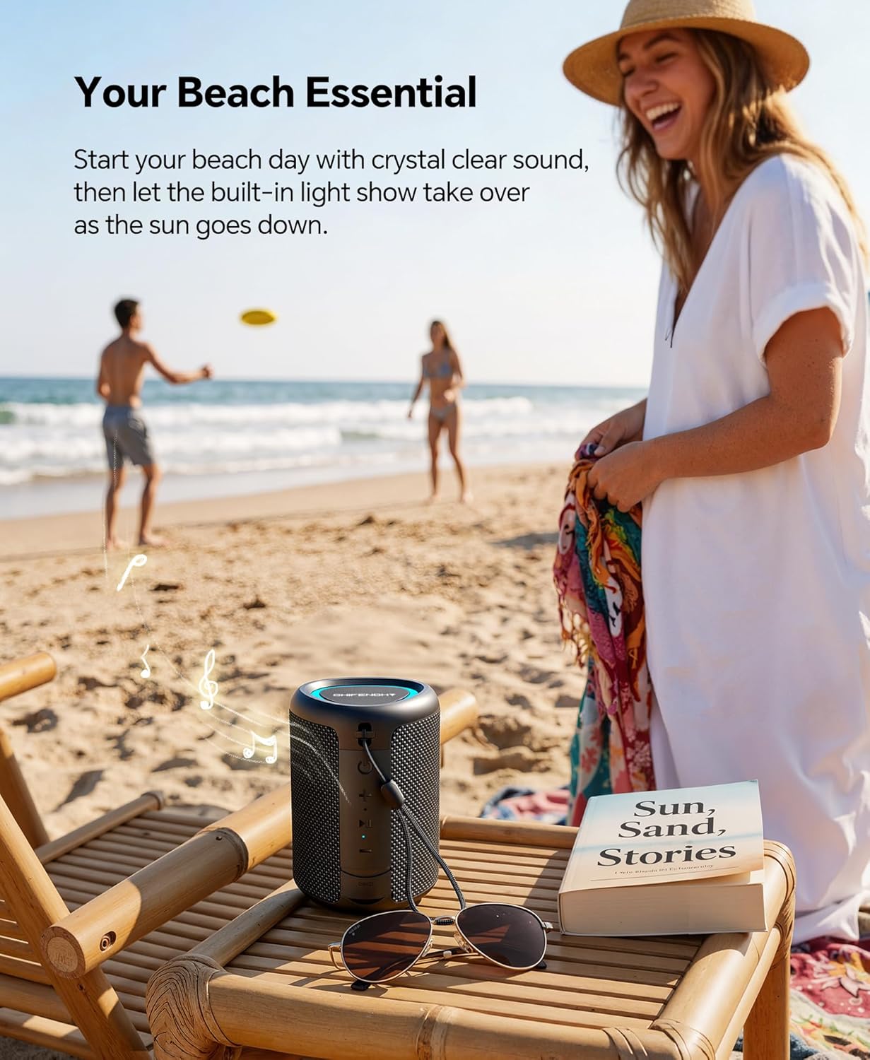 Beach-Ready Sound: CHIFENCHY's Portable Bluetooth Speaker