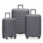 Traveler's Choice Pagosa Hardshell Expandable Luggage with Spinner Wheels, Slate Blue, 3-Piece Set (22/27/30)