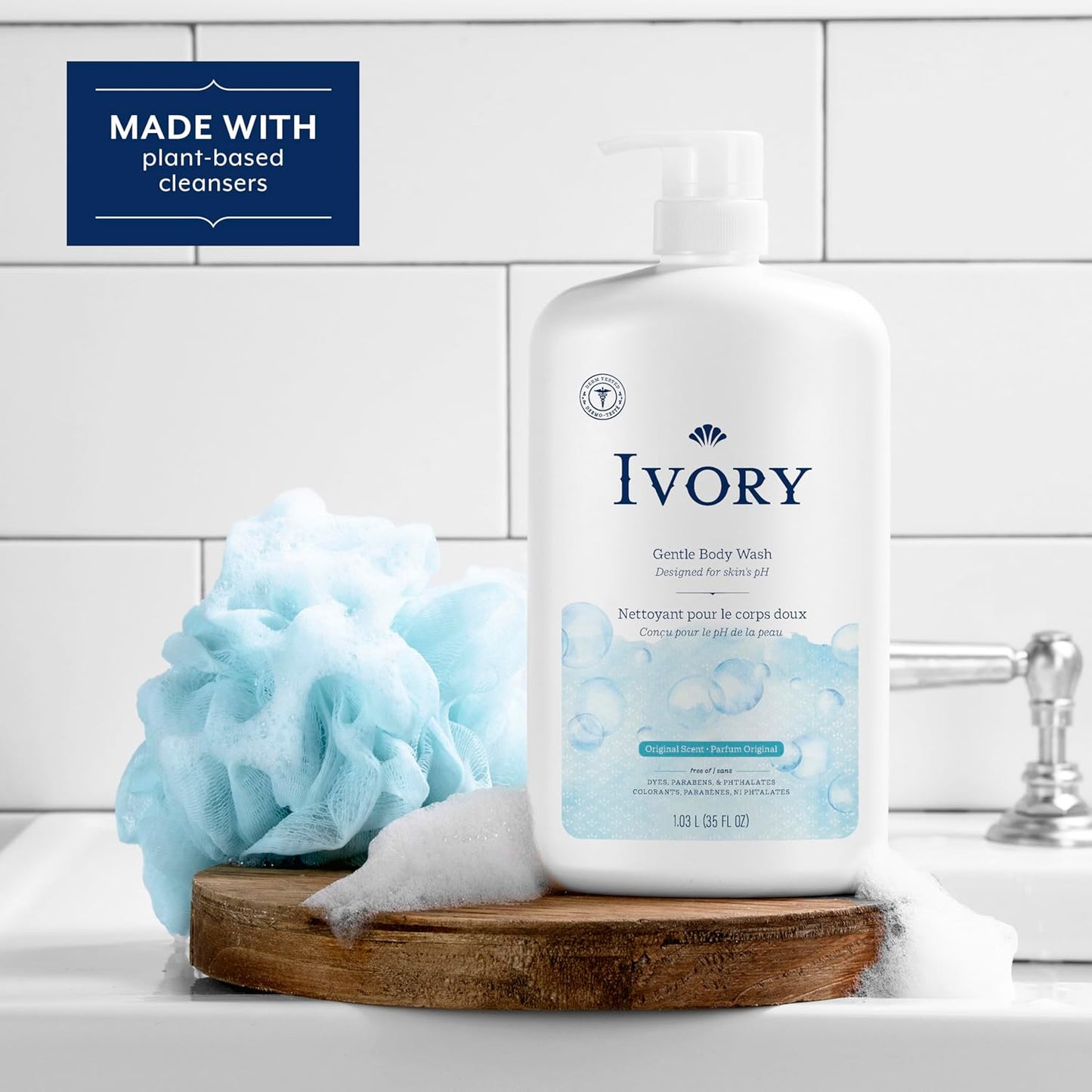 Ivory Milde & Sanfte Körperwäsche, Kokoswasserduft, 1,03 L