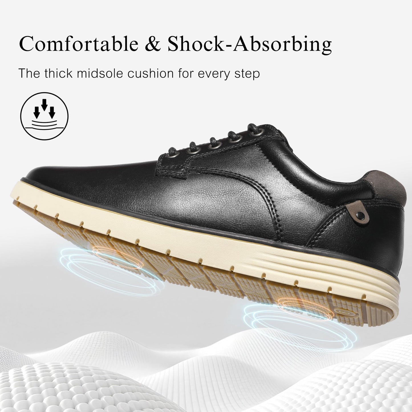 Men Dress Shoes Casual Lace Up Oxfords – Comfortable for Business Travel Work