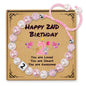 Sereney Birthday Gifts for Girls, Beaded Bracelets as 1/2 1 2 3 4 5 6 7 8 9 10 11 12 13 14 15 16 Year Old Birthday Gift, Adjustable Cross/Pearl Bracelet as Happy Birthday Gifts for Daughter