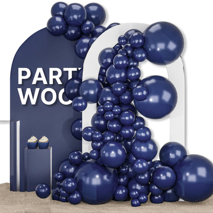 PartyWoo White Balloons 155pcs Different Sizes Pack of 18 12 10 5 Inch Matte White Latex Balloon Arch Kit Garland for Wedding Bridal Graduation Baby Shower Birthday Party Decorations White-Y13