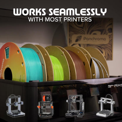 Polymaker Panchroma Mattes PLA Filament, Holzkohlschwarz 1.75mm 1kg 3D-Druck Filament, Früher Polyterra Matt, Passend für die meisten FDM 3D-Drucker, 1kg Spule (2.2lbs)