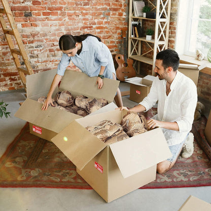 30,5cm x 30,5m Wabenpolsterpapier, Umzugszubehör. Umweltfreundliche Luftpolsterfolie zum Verpacken zerbrechlicher Gegenstände. Packpapier für Umzüge. Versandmaterial aus Kraftpapier.
