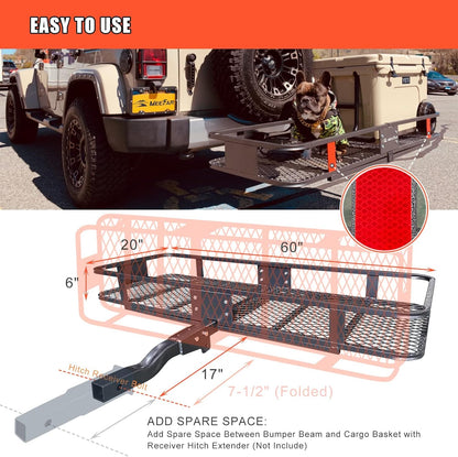 Hitch Mount Cargo Carrier Basket Review: Expand Your Vehicle's Storage