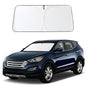 EcoNour Car Windshield Sunshade | Blocks 99% Heat & Keeps Interior Cool | Universal Fits Cars, SUVs, Trucks | Automotive Sun Screen, Visor & Car Accessories for Summer | Medium (64x32 Inches)