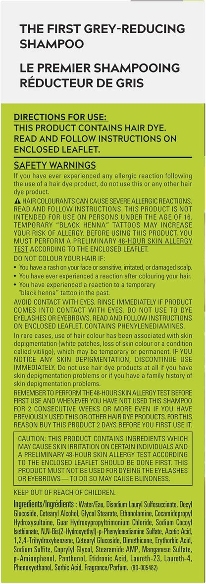 Just For Men Control GX Grau Reduzierendes Shampoo, Stufenweise Haarfarbe für Männer, Kräftigeres und Gesünderes Haar, 118ml - 1er-Pack, Verpackung kann variieren