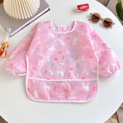 PandaEar 3er Pack Langarm-Lätzchen | Wasserdichtes Lätzchen mit langen Ärmeln für Babys, Säuglinge, Kleinkinder von 6–36 Monaten (Tier)