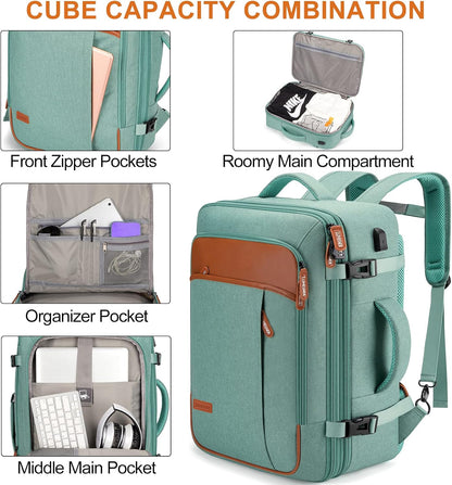Lumesner Handgepäck Rucksack, extra großer 40L Flugzugelassener Reiserucksack für Damen & Herren