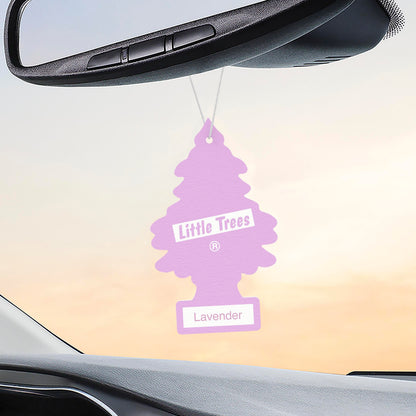 LITTLE TREES Car Air Freshener | Hanging Tree Provides Long Lasting Scent for Auto and Home | Black Ice, 24 Air Fresheners