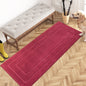 PURRUGS Dirt Trapping Door Mat 32" x 70", Non-Slip/Skid Machine Washable Entryway Rug, Dog Doormat, Super Absorbent Welcome Mat for Muddy Wet Shoes and Paws, Grayish Brown