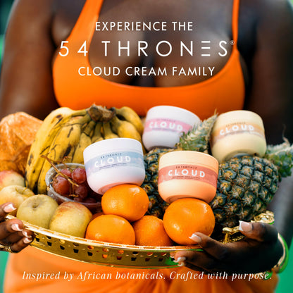 54 Thrones Daily Moisturizing Body Cream Lotion, Barrier Repair Cloud Cream, African Shea Butter Skin Care, Ugandan Vanilla & Ethiopian Honey
