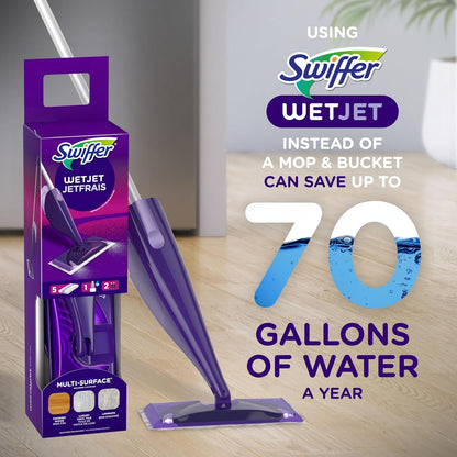 Swiffer WetJet Multi-Surface Bodenreiniger Nachfüllpackung mit der Kraft von Dawn, "Open-Window Fresh", 2 Stück, je 1,25 l