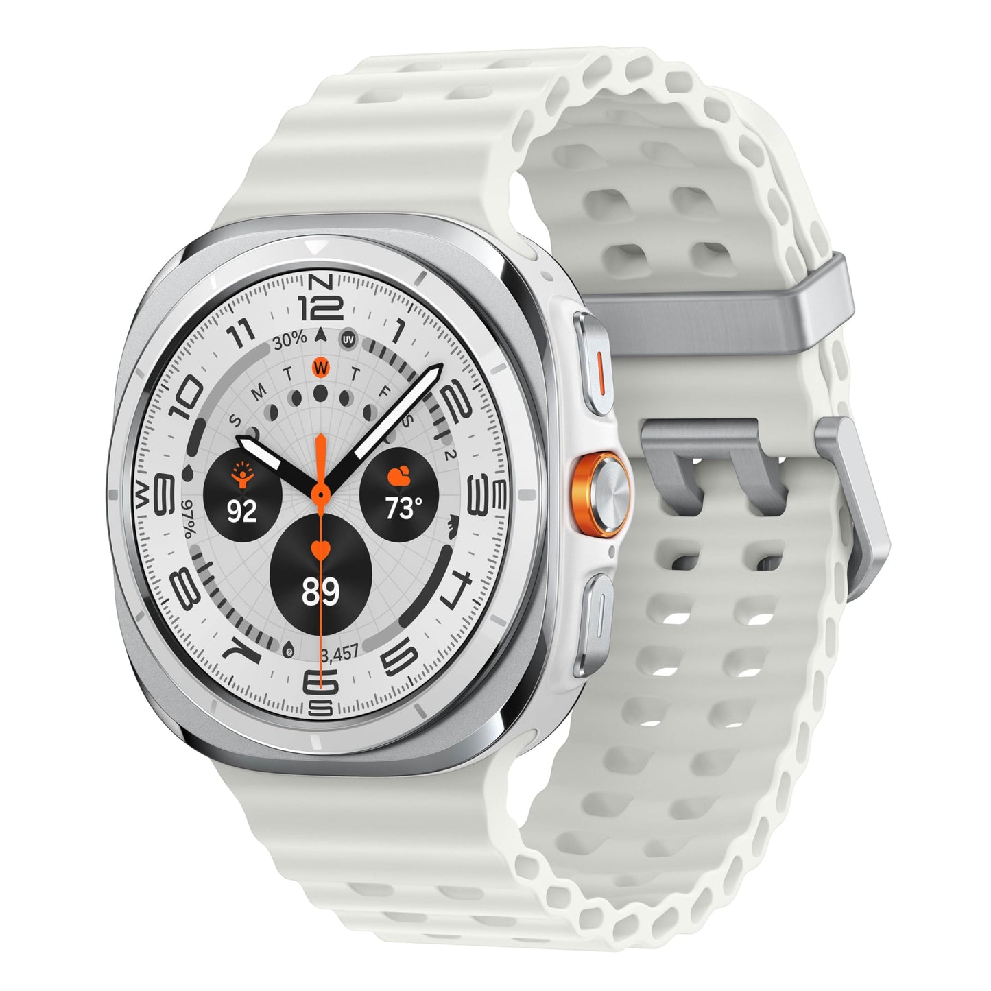 Samsung Galaxy Watch Ultra (2025) 47mm LTE Smartwatch, Titanium Casing, Advanced Sleep Coaching, Running Coach, Energy Score, Heart Rate Tracking, GPS, Titanium Silver [US Version, 2 Yr Warranty]