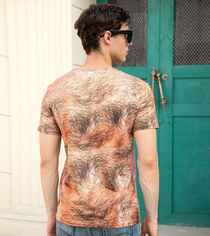 Cozople Herren T-Shirts 3D Bedruckt Lustige Shirts Hässliche Kurzarm Rundhals Oberteil Tee
