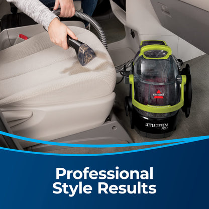 BISSELL Spotclean Professional Portable Carpet And Upholstery Deep Cleaner With Full-Sized 5.9 Amp, 5Ft Hose With 3" Tough Stain Brush, 3-In-1 Stair And Hydro-Rinse Self-Cleaning Tools, 2891B