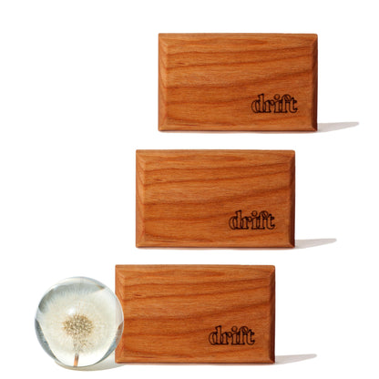 Drift Car Air Freshener - The Original Wood Air Freshener - Car Odor Eliminator - Long Lasting Scent - Metal Clip - Essential Oils - Clean Ingredients - Teak Scent 3 Pack Refill - NO CLIP INCLUDED