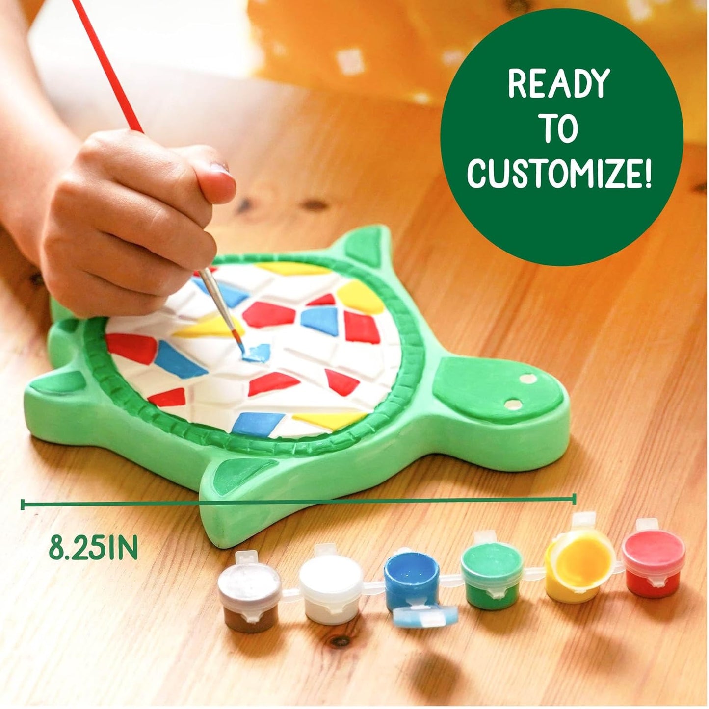 Creative Roots Mosaic Turtle DIY Stepping Stone Kit