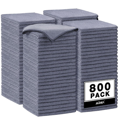 AIDEA Microfiber Cleaning Cloth, 50PK, Microfiber Towels for Cars, Premium Wash Cloths, Dusting Cloth Cleaning Rags, Absorbent Towels for SUVs, House, Kitchen, Window, Cleaning Supplies12×12"