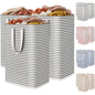 Lifewit 2 Pack Laundry Basket 80L Each, Collapsible Clothes Hamper with Reinforced Handles, Freestanding Waterproof Design for Bedroom and Laundry Room, Grey 160L Total