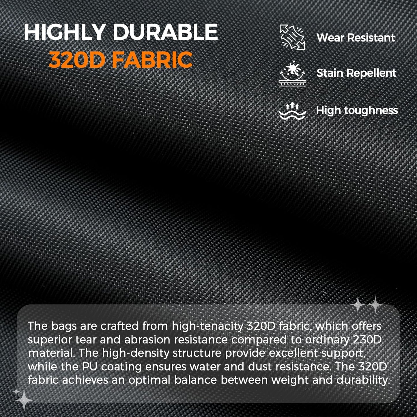 BAGAIL 4er-Set Kompressions-Packwürfel Reise-erweiterbare Packorganizer (Schwarz, 4er-Set)