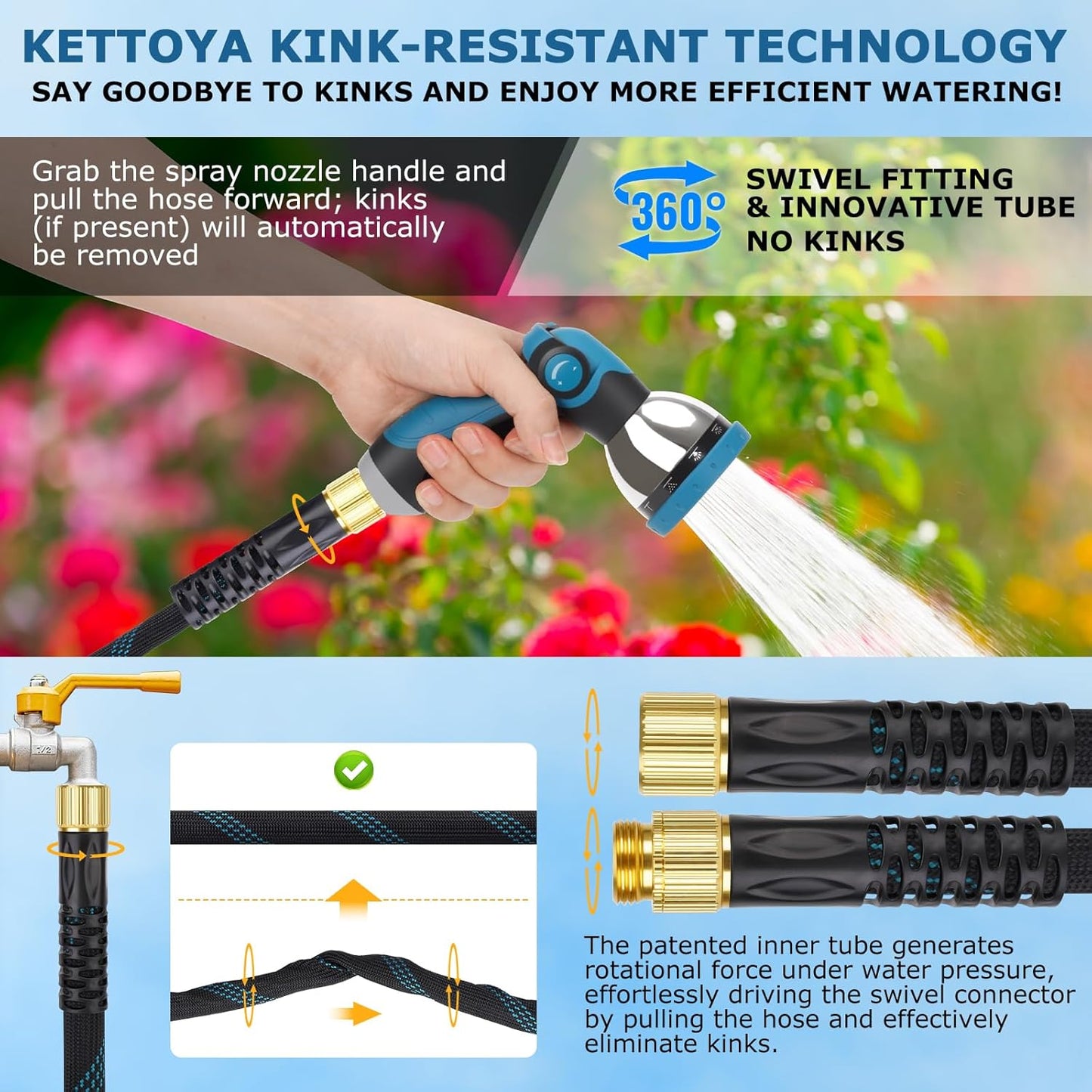KETTOYA Non-Expanding Garden Hose Review: A Game-Changer for Your Outdoor Space