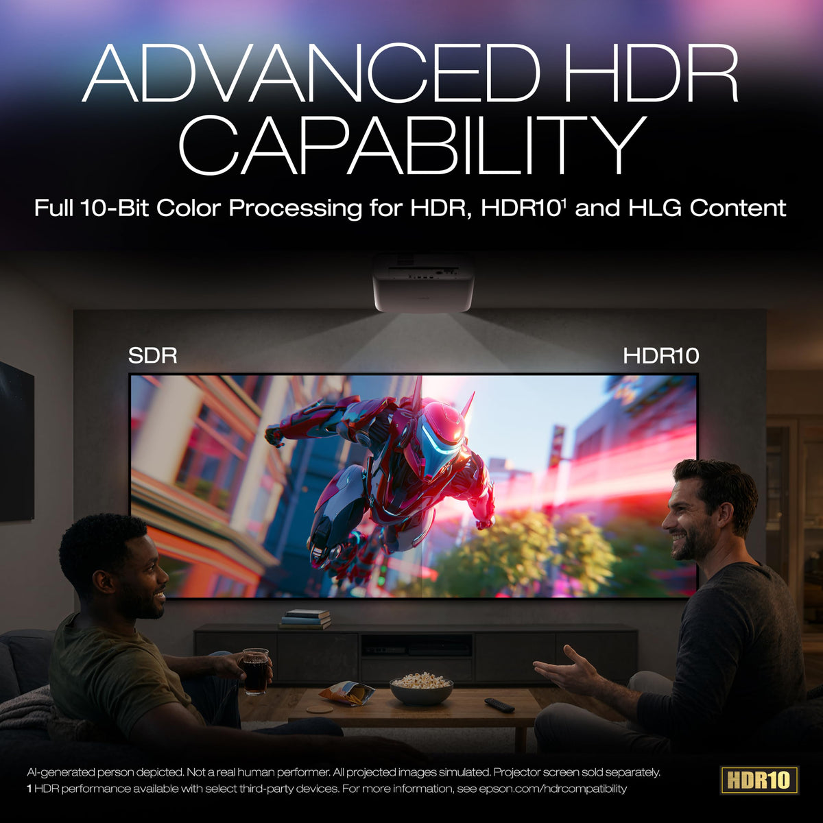 Epson Home Cinema LS6000 4K HDR Laser Projector
