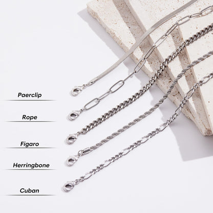 Goldarmbänder für Frauen Stapel Nicht Anlaufen, 14K Vergoldete Stapelbare Armbänder Set für Frauen Trendy, Wasserdicht Einfacher Schmuck Sets Geschenke Inklusive Perlen-/Kuban-/Büroklammer-/Fischgräten-/Seilglieder-Kette, Modeaccessoires