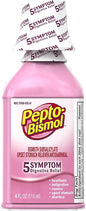 Pepto-Bismol Original Liquid 5 Symptom Relief including Upset Stomach & Diarrhea 4 Oz (Pack of 3) (OLD)