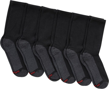 Hanes Herren Crew-Socken Max Cushioned, feuchtigkeitsableitend mit Geruchskontrolle, Multipack
