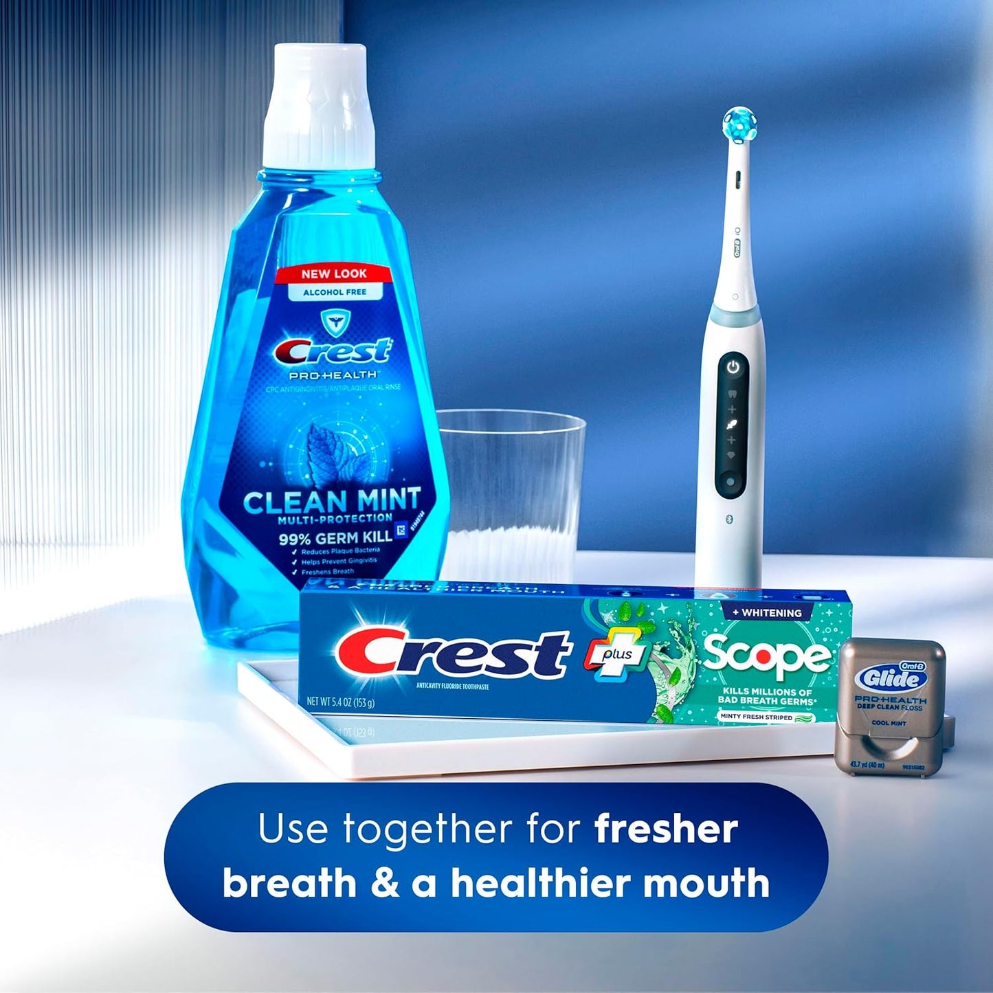 Crest Complete Zahncreme Whitening Plus Scope Minty Fresh, insgesamt 480 ml (4er-Pack à 120 ml)