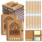 Jetec 48 Set 2026 CNA Week Gifts Bulk Nurse Appreciation Gift Set Small Inspirational Kraft Spiral Nursing Notebooks with Sticky Notes Pens for Healthcare Medical Hospital Coworker Staff Office