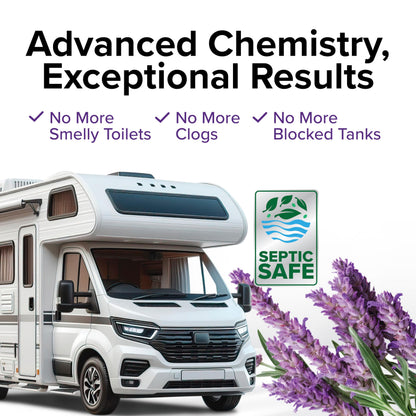 Camco TST MAX RV Toilet Treatment Drop-INs - Control Unwanted Odors & Break Down Waste and Tissue - Safe Septic Tank Treatment - Orange Scent, 30-Pack (41183)