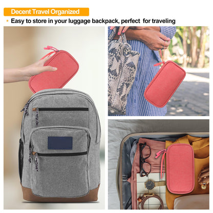 Elonbo Kit Bag, EpiPen Carrying Case, Travel Medicine Kit for 2 Epi Pens or Auvi Q, Asthma Inhaler, Nasal Spray, Allergy Meds, Diabetic Supplies, Ventolin Inhaler Organize Holder Case, Black