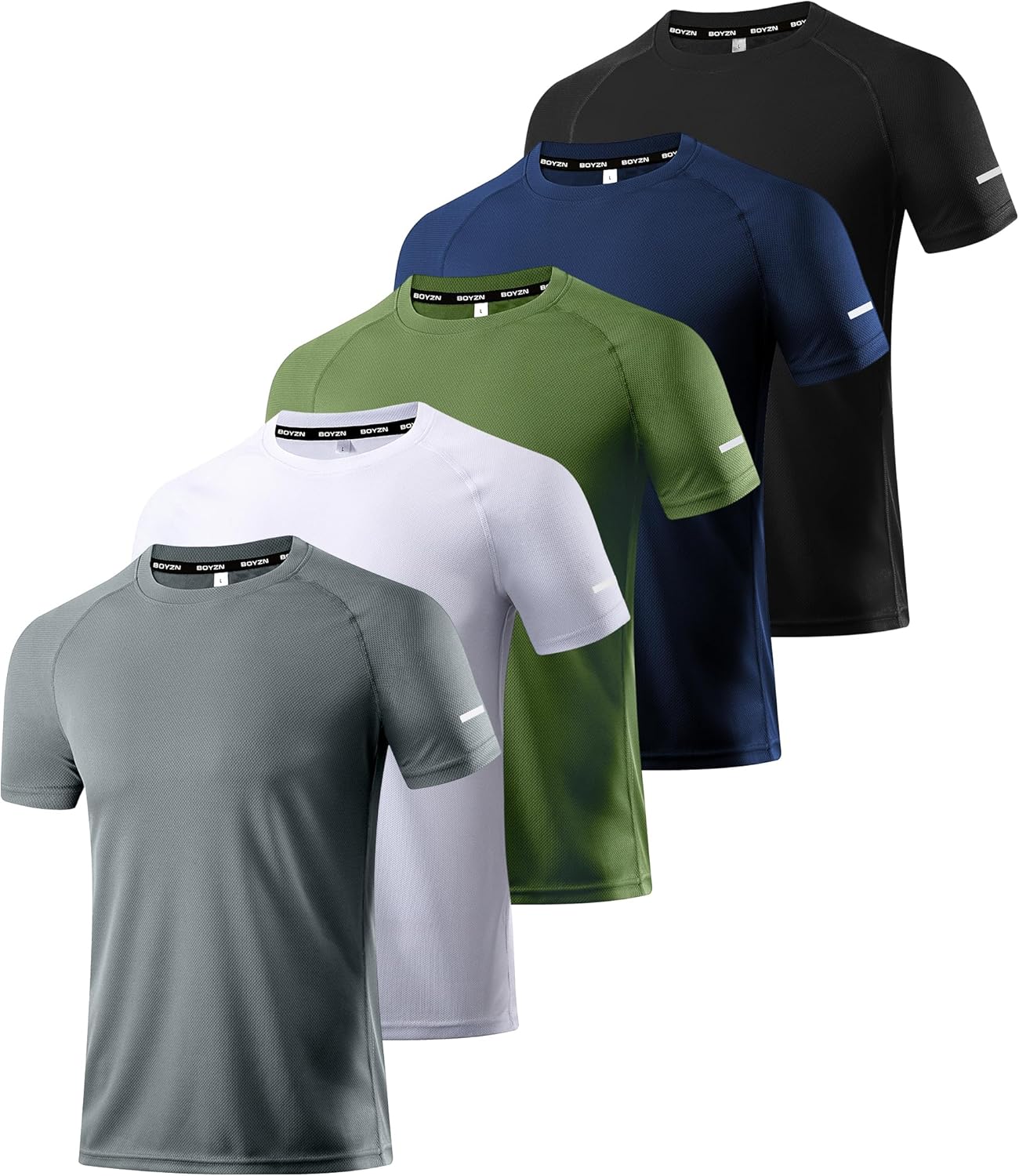 Large5 Pack-black/Navy/Green/White/Dark Grey