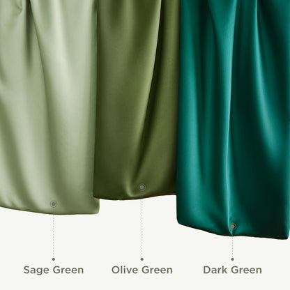 Bedsure Satin Pillow Case Queen Size 2 Pack, Similar to Silk Pillow Cases, Silky Pillowcase Covers for Hair and Skin with Envelope Closure, Gifts for Women Men, Grey, 20x30 Inches