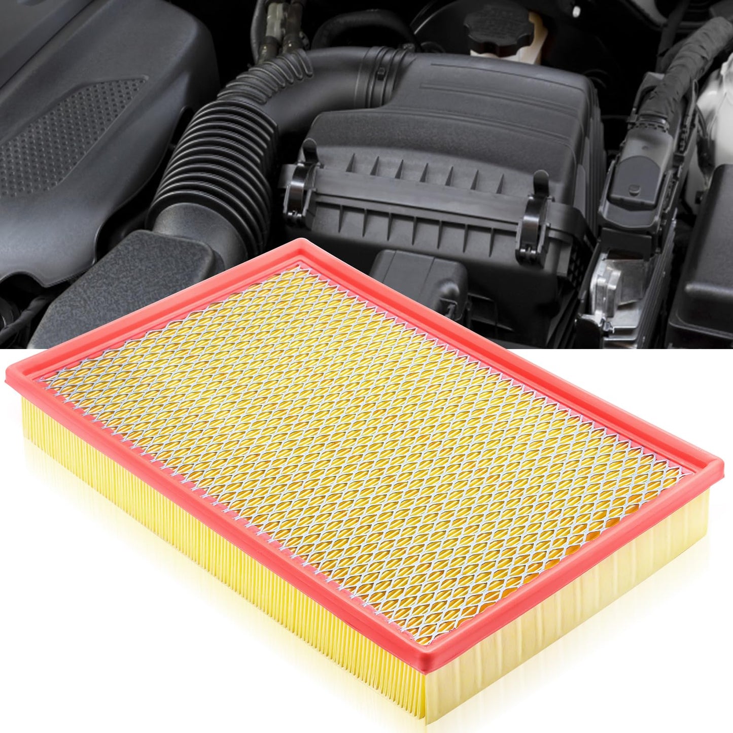 CA10262 Engine Air Filter Fit Ford Expedition/F150/F250/F350 (2007-2021) & Lincoln Navigator Replaces FA1883, 7C3Z9601A, A35642