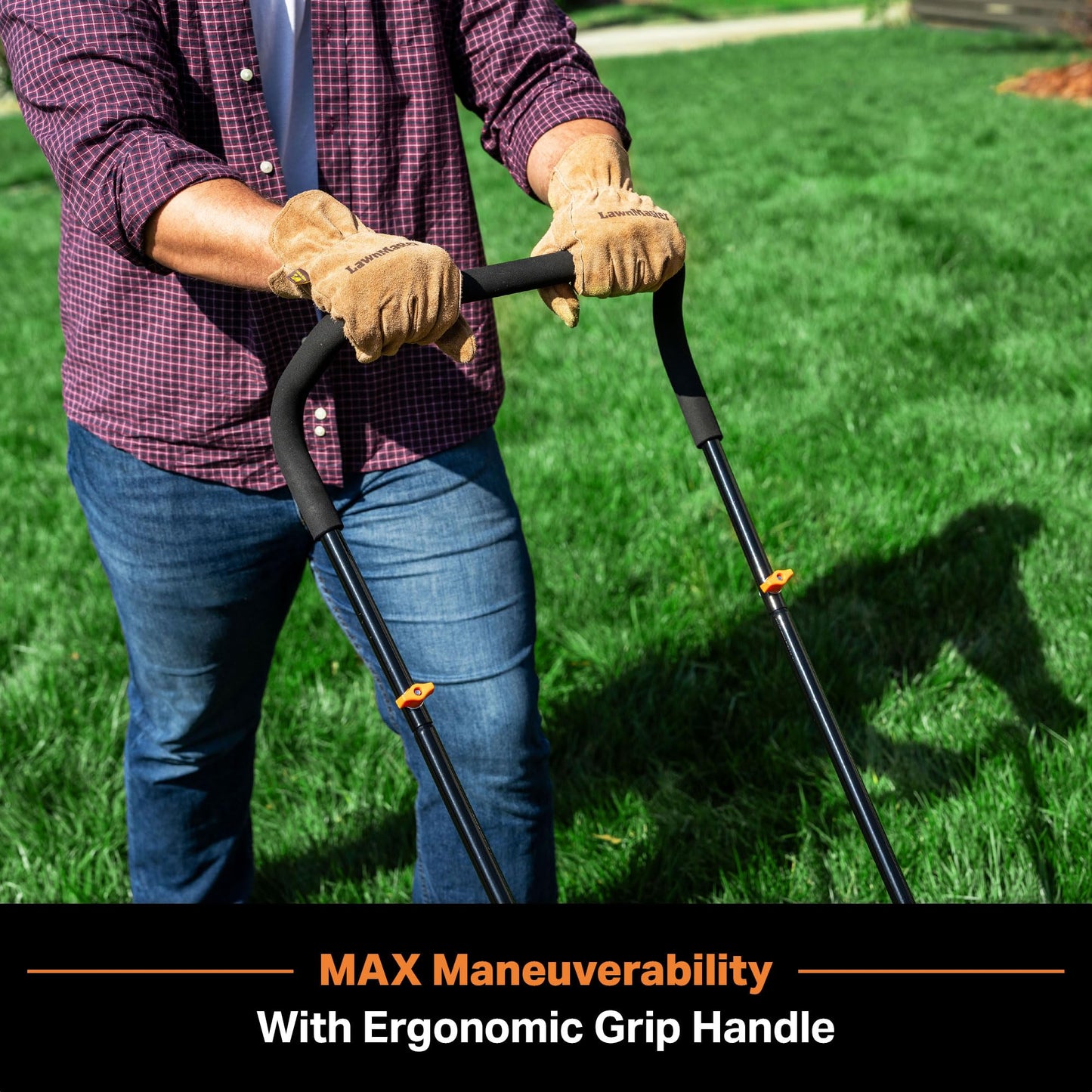 LawnMaster LMRM1602 Push Reel Lawn Mower 16-Inch 5-Blade
