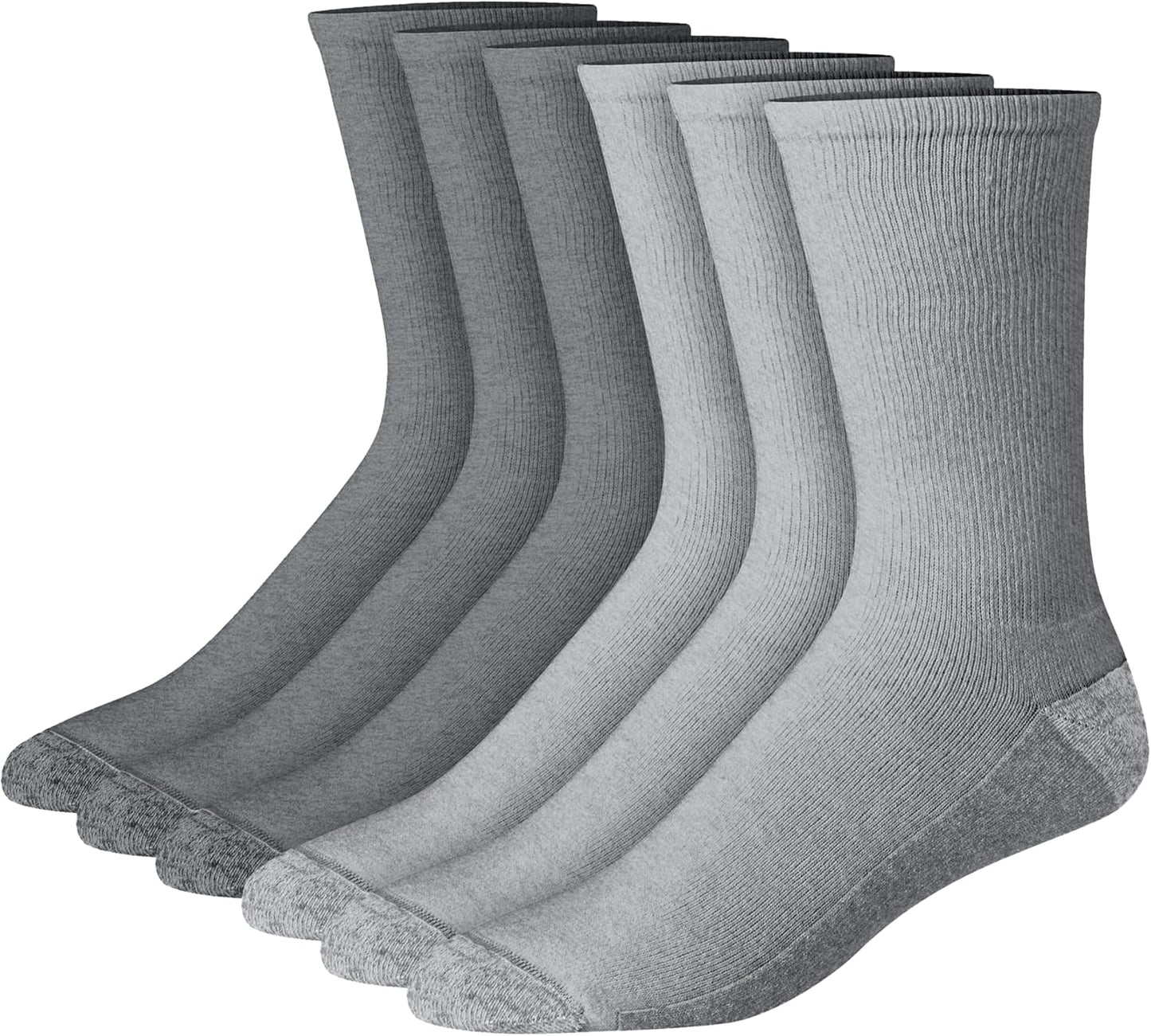 6-12Gray/Charcoal - 6 Pack