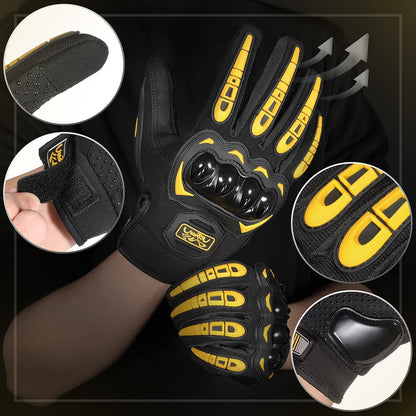 COFIT Motorradhandschuhe atmungsaktiv, Touchscreen Motorradhandschuhe Anti-Rutsch mit gutem Halt Harte Knöchel Protektion für Herren Damen Motocross, BMX ATV MTB Radfahren, Straßenrennen