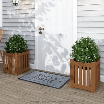 Furinno FG17478 Tioman Outdoor Patio Furniture Hardwood Potting Bench, Natural