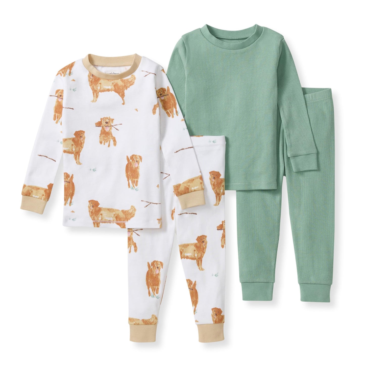 Burt's Bees Baby Organic Cotton Pajamas for Boys, 100% Cotton Pajama Set for Toddlers and Kids, Soft and Stretchable Fabric