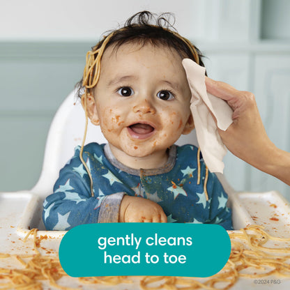 Pampers Baby-Feuchttücher, Complete Clean, Baby Fresh Duft, reinigt sanft von Kopf bis Fuß, 216 Stück (3 Packungen mit wiederverschließbarem Deckel)