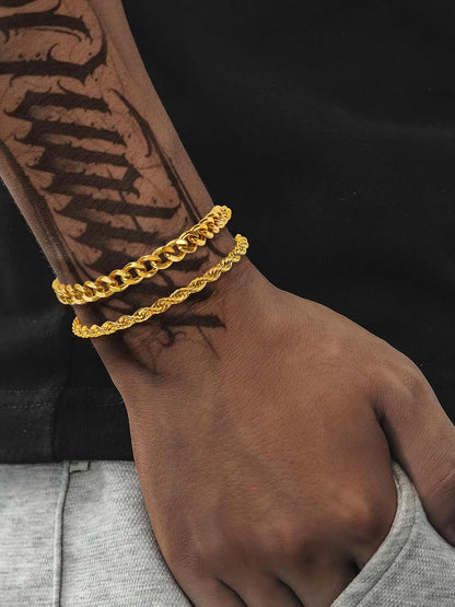 Elevate Your Style with the PEALICIOUS Gold Bracelet for Men