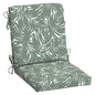 Arden 2-Pack Outdoor Patio Dining Chair Cushion, 20x44, Rain-Proof Seat Pad, Fade-Resistant Outdoor Cushion Black Cabana Stripe