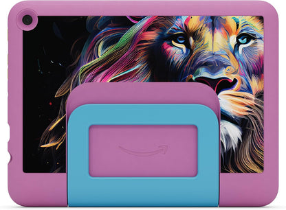 Amazon Fire HD 8 Kids tablet, includes kid-proof bumper for ages 3-5, ad-free content with parental controls, 13-hr battery, 32GB, Blue, newest model